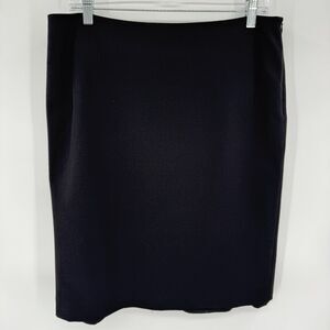 MM LAFLEUR Black Midi Stretch Straight Pencil Skirt Size 8